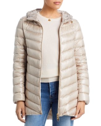Herno Chevron Hooded A Line Puffer Coat | Bloomingdale's
