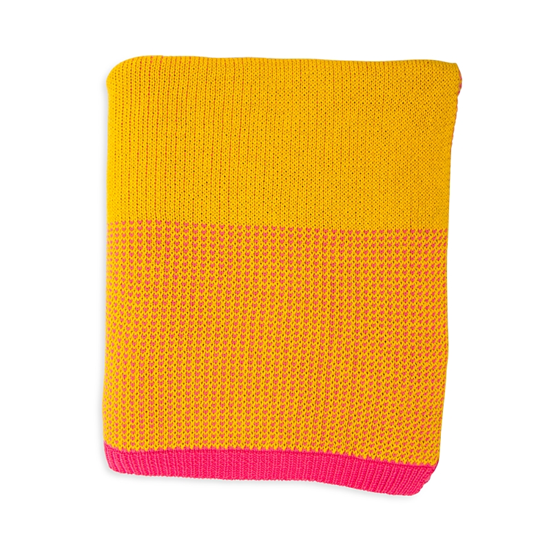 Pink Lemonade Ribbed Hearts Throw In Pink