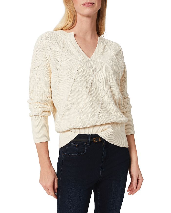 HOBBS LONDON Cianna Cotton Sweater Bloomingdale's