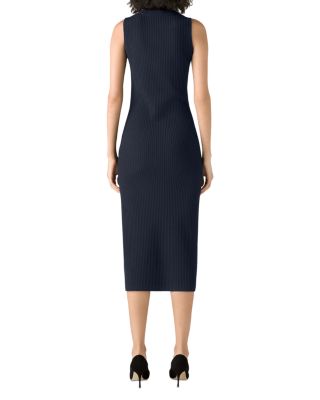 knee length dresses for ladies St. John Size 6 Knit Midi Dress - Luxury Used Designer Dresses