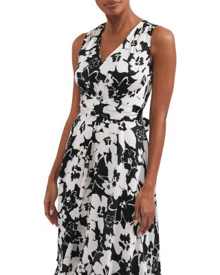 Viola Floral Belted Midi Dress