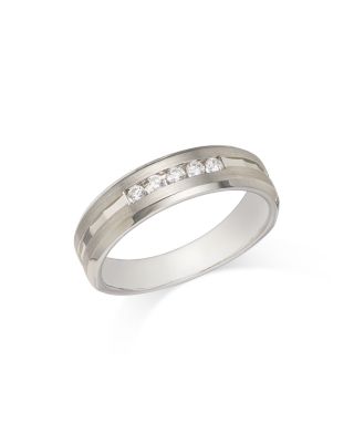 Bloomingdale's Fine Collection Men's Diamond Band in 14K White Gold, 0.20 ct. t. w. - Exclusive