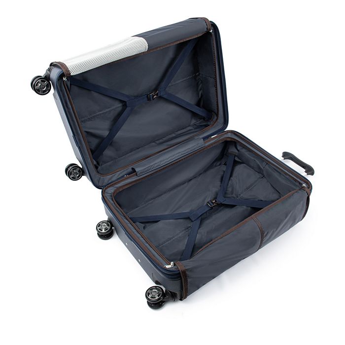 Shop Travelpro Platinum Elite Hardside Medium Expandable Spinner Suitcase In True Navy