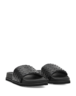 Allsaints Women's Shay Slip On Slide Sandals In Black