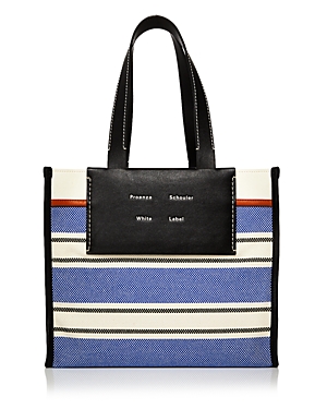PROENZA SCHOULER WHITE LABEL MORRIS LARGE COATED CANVAS TOTE