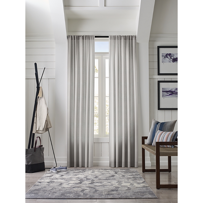 Sunbrella Durant Light Filtering 3-in-1 Single Curtain Panel, 50 X 84 In Silver