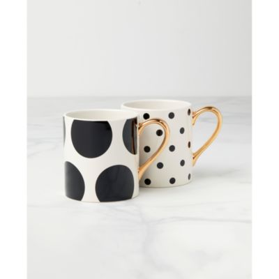 On The Dot Assorted Mugs, Set of 2