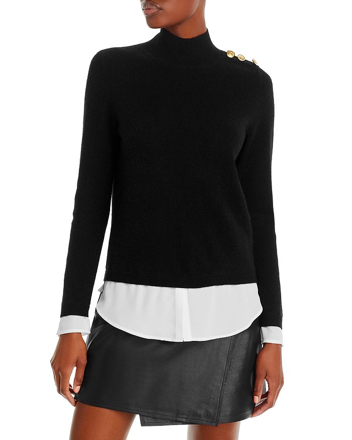 Mock hotsell layered sweater