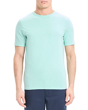 Theory Essential Crewneck Short Sleeve Tee In Celadon