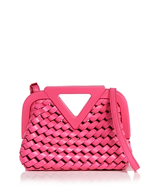 Bottega Veneta Point Shoulder Bag Leather Small Pink 2215892