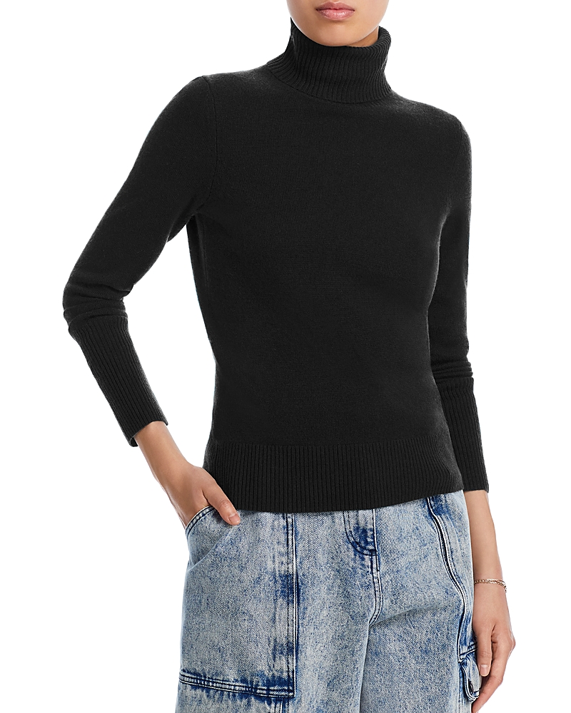 AQUA CASHMERE TURTLENECK CASHMERE SWEATER - EXCLUSIVE
