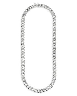 Zydo 18k White Gold Classic Chic Diamond Link Necklace, 16