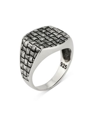 Milanesi And Co - Weave Textured Signet Ring