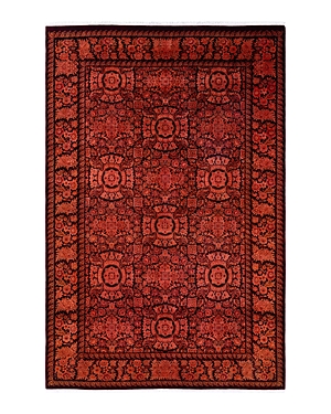 Bloomingdale's Fine Vibrance M1090 Area Rug, 6'2" X 9'2" In Red