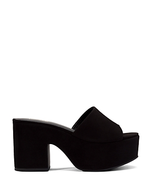 Larroude Women's Miso Platform High Heel Slide Sandals In Black