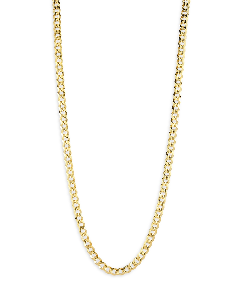 Milanesi And Co 18k Gold Plated Sterling Silver Curb Chain Necklace 5mm, 22 In Gold