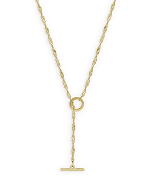 Bloomingdale's Singapore Link Lariat Toggle Necklace In 14k Yellow Gold, 18 - Exclusive In Gold