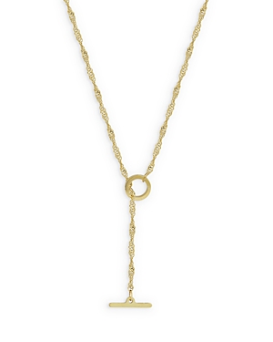 Bloomingdale's Singapore Link Lariat Toggle Necklace In 14k Yellow Gold, 18 - 100% Exclusive