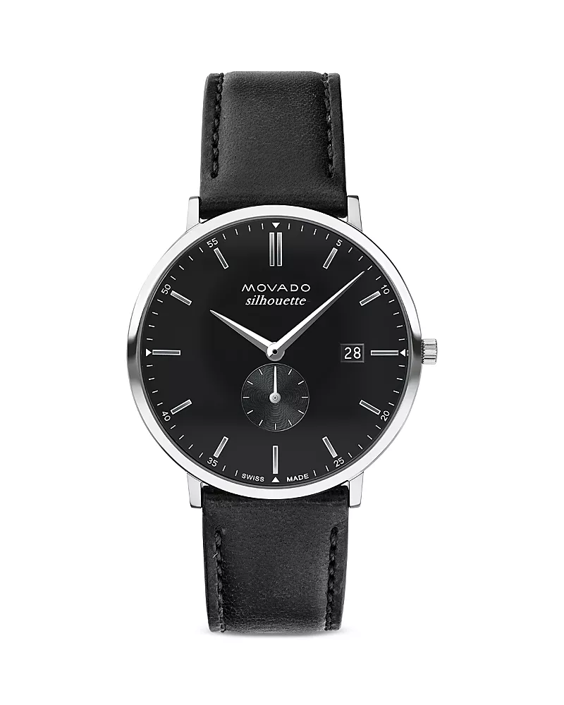 Movado Silhouette Stainless Steel Watch, 40mm