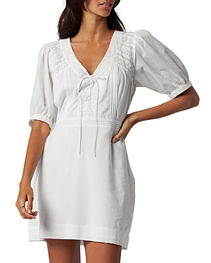 Joie Lexie Cotton Dress In Porcelain