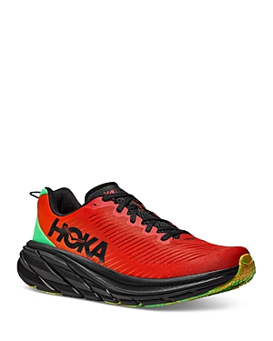 Hoka Men's Rincon 3 Low Top Running Sneakers In Red Alert/flame