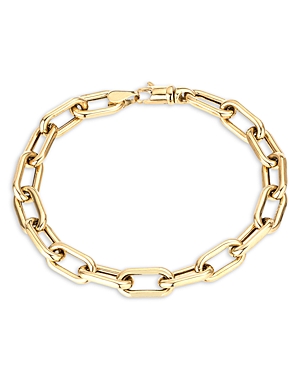 Adina Reyter Polished Wide Chain Link Bracelet In 14k Yellow Gold