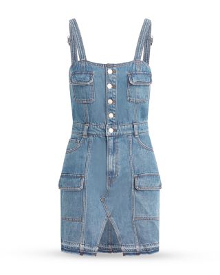 Hudson Cargo Reconstructed Denim Dress | Bloomingdale's Women