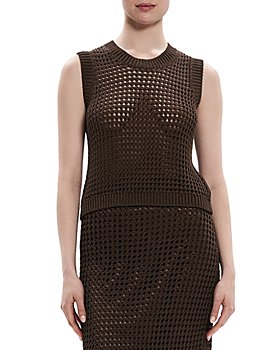 Theory - Cotton Knitted Mesh Tank