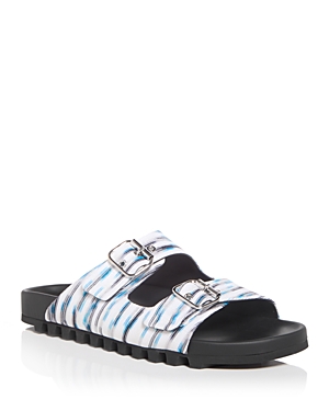 Shop Missoni Men's Slide Sandals In Mult