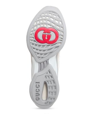 Men's GG Low Top Leather, Suede and Fabric Sneakers 