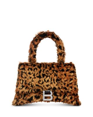 Balenciaga Hourglass Small Handbag with Strap with Leopard Print Bloomingdale s