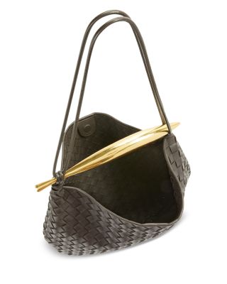 Medium Sardine Intrecciato Leather Shoulder Bag