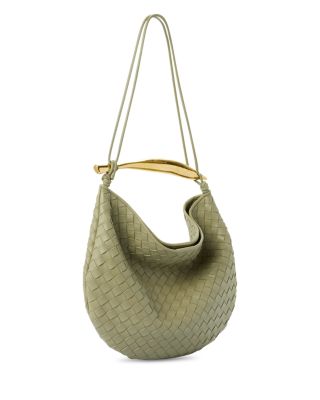 Medium Sardine Intrecciato Leather Shoulder Bag