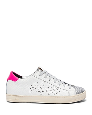 Shop P448 Women's F23john-w Embellished Lace Up Low Top Sneakers In Peakary