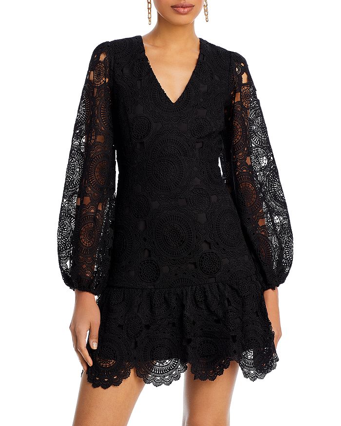 AQUA Lace Mini Dress - 100% Exclusive | Bloomingdale's