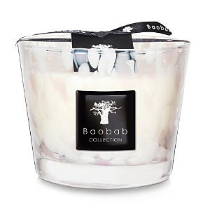 Baobab Collection Max 10 White Pearls Candle