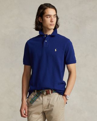 Polo Ralph Lauren Custom Slim Fit Mesh Polo Shirt In Light Polo Ralph Lauren Custom Slim Fit Mesh Polo Shirt In Light