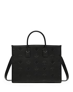 Mcm Maxi Munchen Quilted Nylon Tote in Black