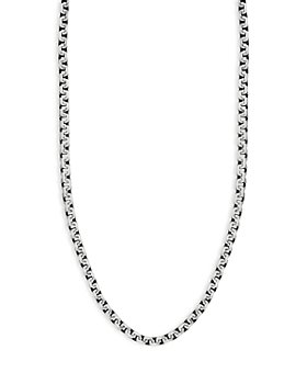 Creed Silver Box Link Chain Necklace Sterling Silver