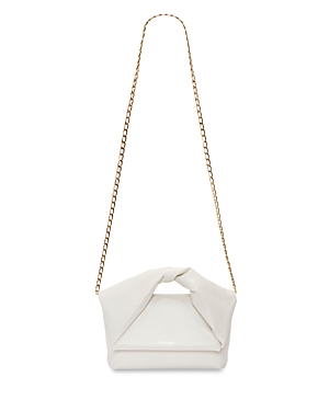 Jw Anderson Large Twister Bag In Off White/gold