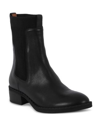 Kenneth cole black leather boots on sale