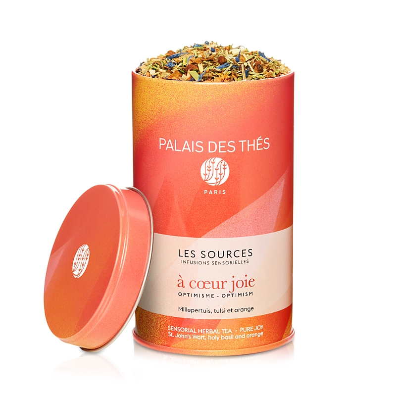 Palais Des Thes Les Sources Pure Joy, Optimism Organic Sensorial Herbal Tea, 3.5 Oz.