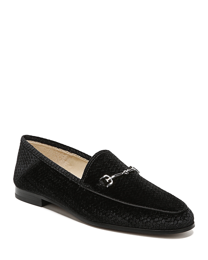 Shop Sam Edelman Women's Loraine Almond Toe Loafers In Black