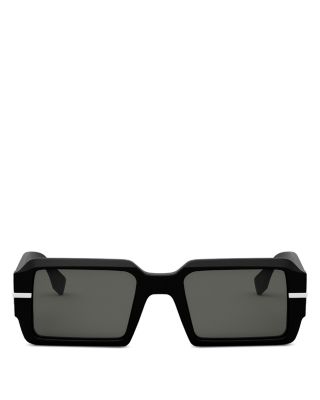 Fendi Fendigraphy Rectangular Sunglasses, 52mm | Bloomingdale's