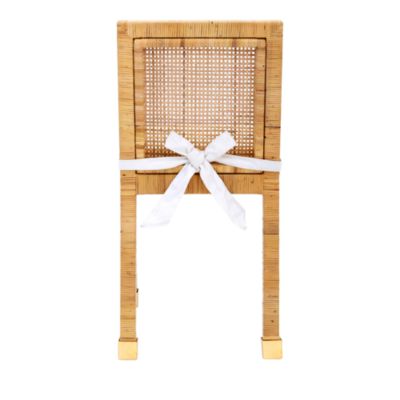  Amara Rattan Performance Fabric Dining Chair in Natural