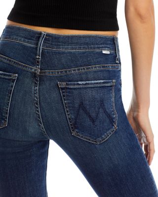 The Insider High Rise Crop Step Fray Bootcut Jeans in Light Kitt