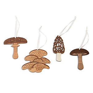 Farmhouse Pottery 4 Piece Forager Wooden Ornament Set In Neutral