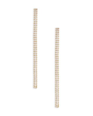 Ettika Crystal Ladder Linear Drop Earrings
