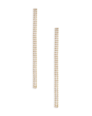 Shop Ettika Crystal Ladder Linear Drop Earrings In Gold