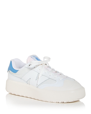 New Balance Women's Ct302 Low Top Sneakers In White/blue